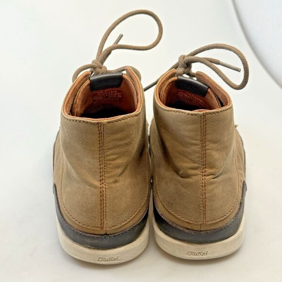 Olukai Nalukai Boot Fox Bone Leather Men\'s Size 11 EUC Ankle Chukka Shoes main image 8